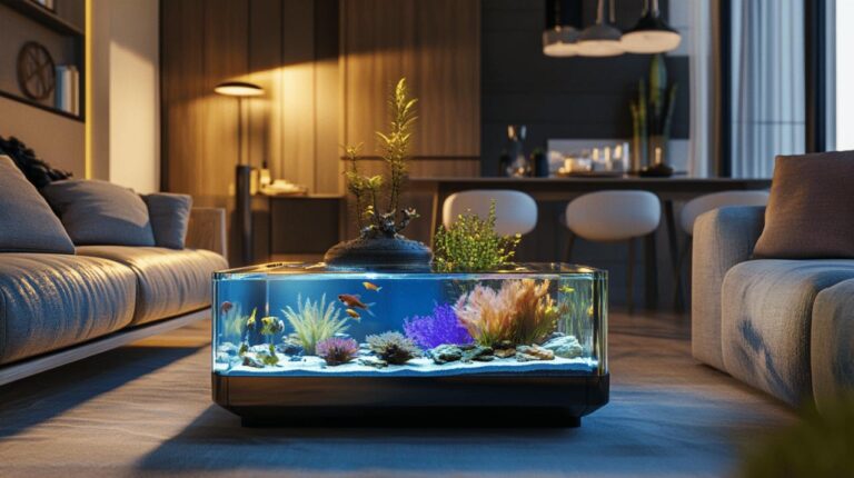 Table basse aquarium : Comment creer une ambiance festive pour Noel dans votre salle